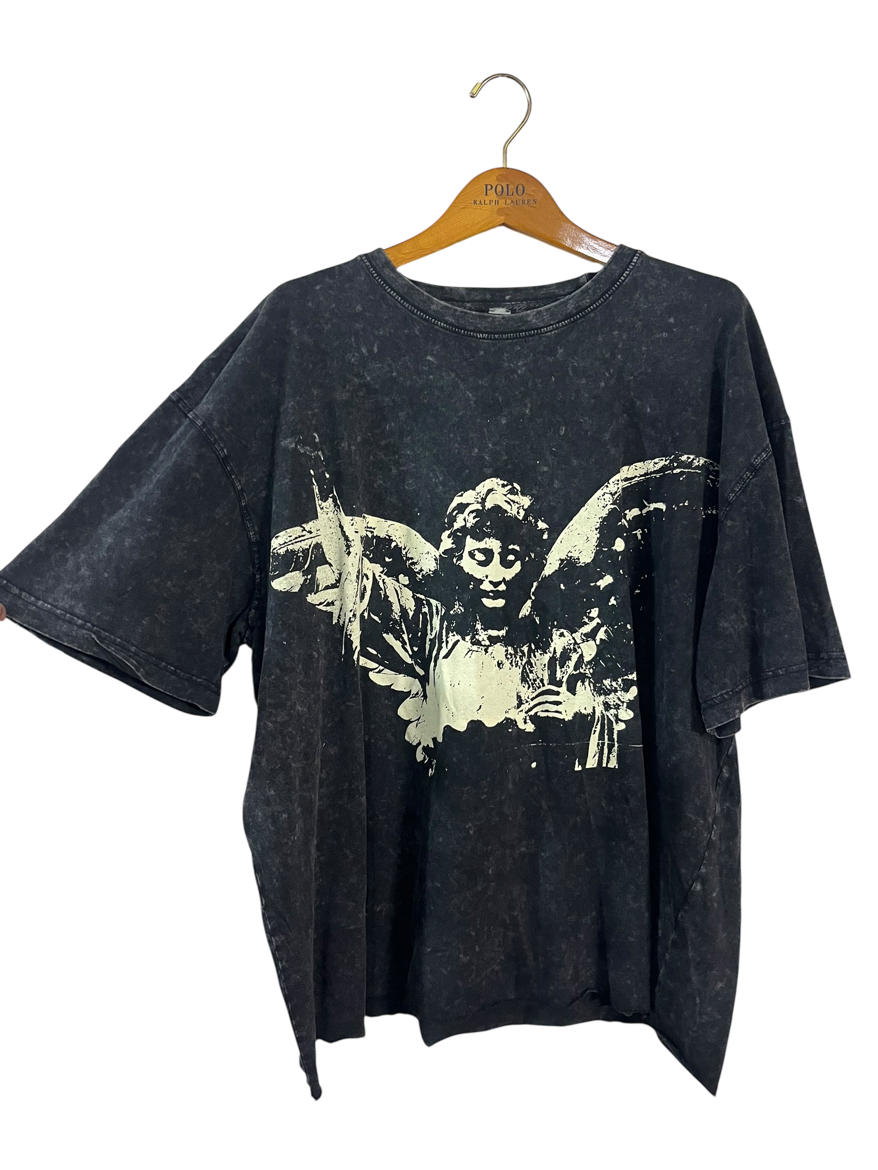 Black Mineral Wash Tee