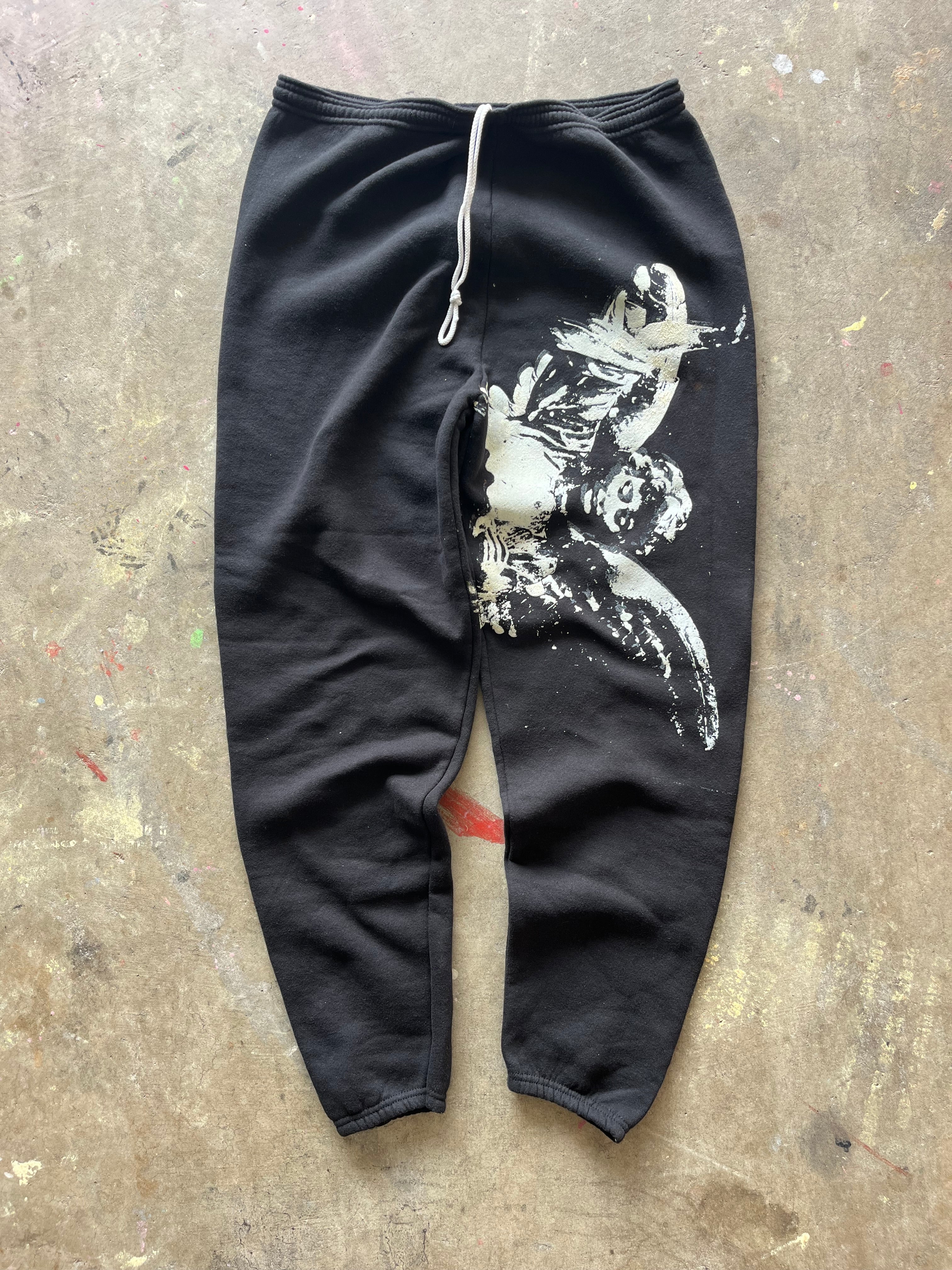 Black/Cream Sweatpant (XL) / No Pockets